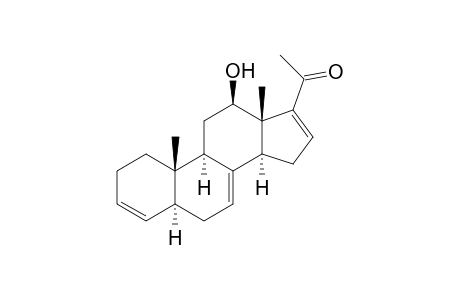 Pregna-3,7,16-trien-20-one, 12-hydroxy-, (5.alpha.,12.beta.)-