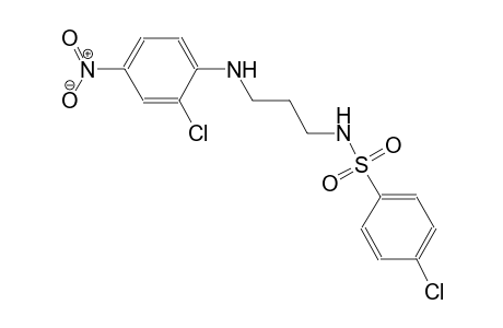 4-chloro-N-[3-(2-chloro-4-nitroanilino)propyl]benzenesulfonamide