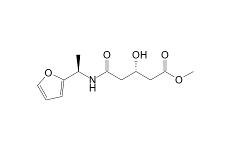 (3S)-5-[[(1R)-1-(2-furanyl)ethyl]amino]-3-hydroxy-5-oxopentanoic acid methyl ester