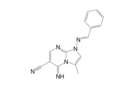 1-[(E)-benzalamino]-5-imino-3-methyl-imidazo[1,2-a]pyrimidine-6-carbonitrile
