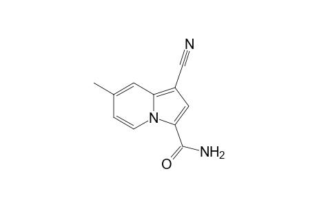 1-Cyano-7-methylindolizine-3-carboxamide