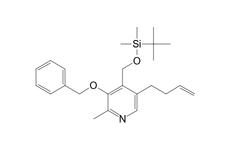 3-Benzyloxy-5-( 3'-butenyl)-4-[(t-butyl)dimethylsilyloxymethyl]-2-methylpyridine