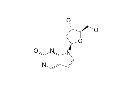 7-(2-DEOXY-BETA-D-ERYTHRO-PENTOFURANOSYL)-7H-PYRROLO-[2,3-D]-PYRIMIDIN-2(3H)-ONE