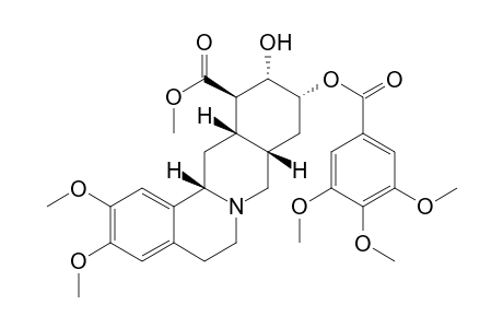 6H-Dibenzo[a,g]quinolizine-12-carboxylic acid, 5,8,8a,9,10,11,12,12a,13,13a-decahydro-11-hydroxy-2,3-dimethoxy-10-[(3,4,5-trimethoxybenzoyl)oxy]-, methyl ester, [8aS-(8a.alpha.,10.beta.,11.beta.,12.alpha.,12a.alpha.,13a.alpha.)]-