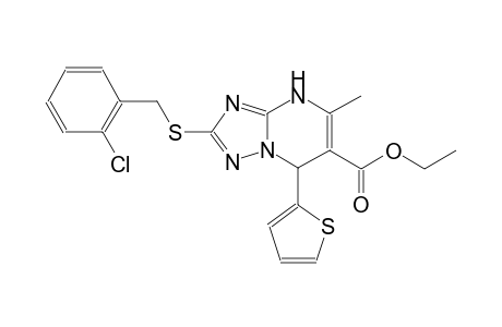 ethyl 2-[(2-chlorobenzyl)sulfanyl]-5-methyl-7-(2-thienyl)-4,7-dihydro[1,2,4]triazolo[1,5-a]pyrimidine-6-carboxylate