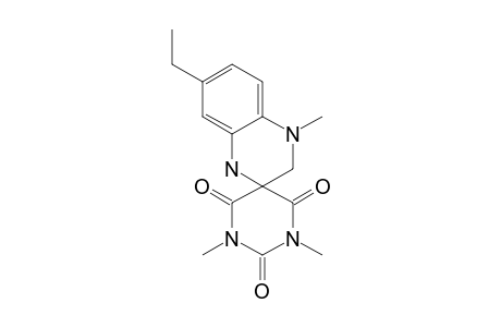 1,2,3,4-TETRAHYDRO-7-ETHYL-4-METHYLQUINOXALINE-2-SPIRO-5'-(HEXAHYDRO-1',3'-DIMETHYL-2',4',6'-TRIOXOPYRIMIDINE)