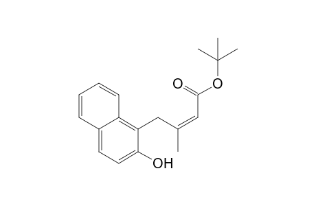 tert-Butyl (Z)-4-(2-hydroxy-1-naphthyl)-3-methyl-2-butenoate