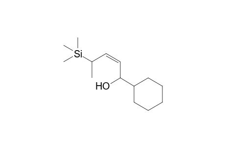 (1RS,4RS,2Z)-1-Cyclohexyl-4-trimethylsilylpent-2-enol