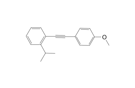 1-Isopropyl-2-((4-methoxyphenyl)ethynyl)benzene