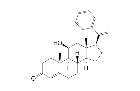 11.beta.-Hydroxy-20-phenylpregn-4,20-dien-3-one