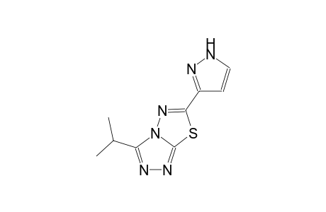 [1,2,4]triazolo[3,4-b][1,3,4]thiadiazole, 3-(1-methylethyl)-6-(1H-pyrazol-3-yl)-