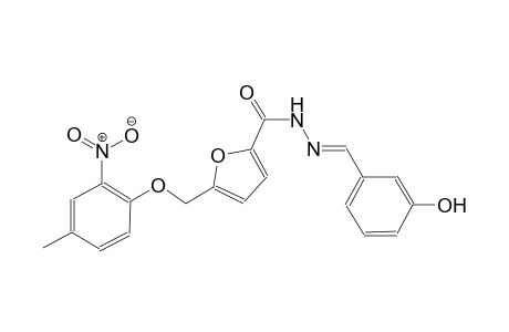 N'-[(E)-(3-hydroxyphenyl)methylidene]-5-[(4-methyl-2-nitrophenoxy)methyl]-2-furohydrazide