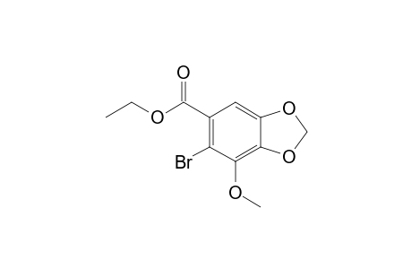6-Bromo-7-methoxy-benzo[1,3]dioxole-5-carboxylic acid ethyl ester