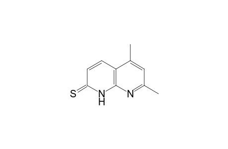 1,8-Naphthyridine-2(1H)-thione, 5,7-dimethyl-