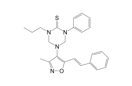 5-(3'-Methyl-5'-styrylisoxazol-4'-yl)-1-phenyl-3-propyl-2-thione-hexahydro-1,3,5-triazine