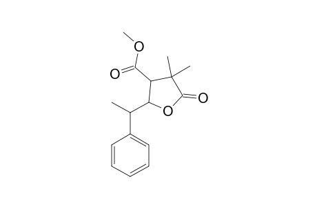 Methyl-2-(1-phenylethyl)-4,4-dimethyl-5-oxotetrahydrofuran-3-carboxylate