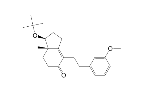 5H-Inden-5-one, 1-(1,1-dimethylethoxy)-1,2,3,6,7,7a-hexahydro-4-[2-(3-methoxyphenyl)e thyl]-7a-methyl-, (1S-cis)-