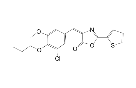 (4E)-4-(3-chloro-5-methoxy-4-propoxybenzylidene)-2-(2-thienyl)-1,3-oxazol-5(4H)-one