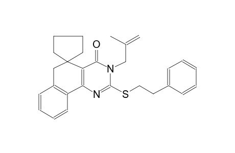 3-(2-methylallyl)-2-(phenethylthio)-3H-spiro[benzo[h]quinazoline-5,1'-cyclopentan]-4(6H)-one