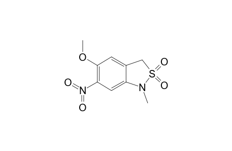 6-Nitro-1-methyl-5-methoxy-2,1-benzisothiazoline 2,2-dioxide