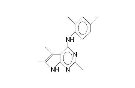 2,5,6-Trimethyl-N-(2,4-dimethyl-phenyl)-7H-pyrrolo(2,3-D)pyrimidin-4-amine