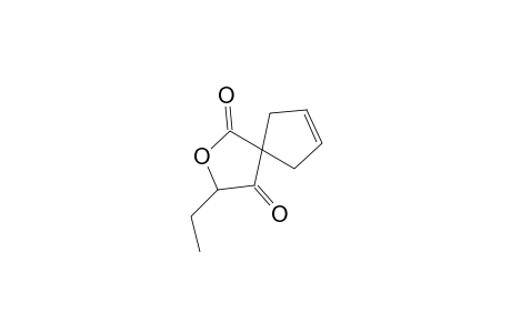 3,3'-Spiro[cyclopentenyl-5'-ethyldihydrouran-2',4'-dione]