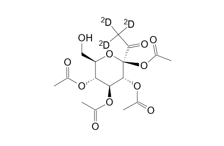 1-Trideuterioacetyl-.beta.-D-glucopyranose tetraacetate