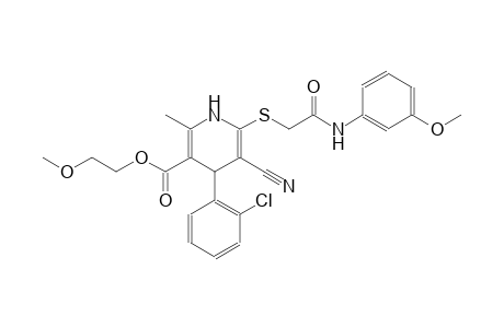 3-pyridinecarboxylic acid, 4-(2-chlorophenyl)-5-cyano-1,4-dihydro-6-[[2-[(3-methoxyphenyl)amino]-2-oxoethyl]thio]-2-methyl-, 2-methoxyethyl ester