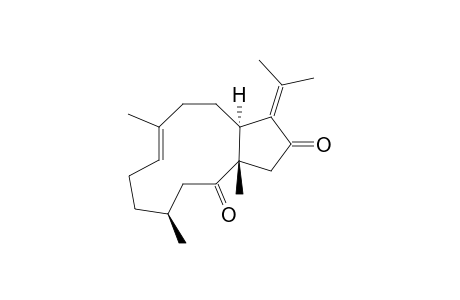 (3aS,6S,9E,12aR)-1-isopropylidene-3a,6,10-trimethyl-3,5,6,7,8,11,12,12a-octahydrocyclopentacycloundecene-2,4-quinone