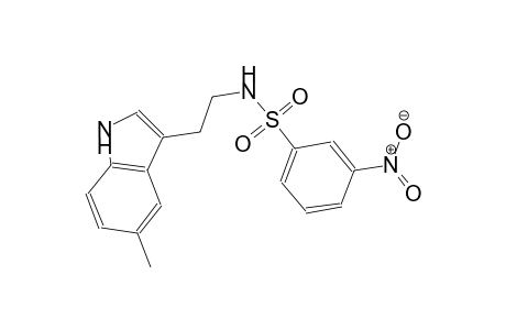 N-[2-(5-methyl-1H-indol-3-yl)ethyl]-3-nitrobenzenesulfonamide