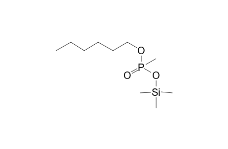 o-Hexyl methylphosphonic acid, trimethylsilyl ester