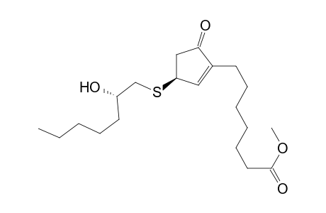 1-Cyclopentene-1-heptanoic acid, 3-[(2-hydroxyheptyl)thio]-5-oxo-, methyl ester, [S-(R*,R*)]-