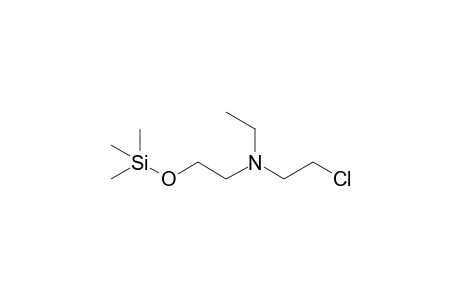 2-chloro-N-ethyl-N-(2-(trimethylsilyloxy)ethyl)ethanamine