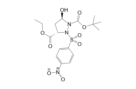 (3R,5S)-2-tert-Butoxycarbonyl-5-ethoxycarbonyl-1-(4-nitrophenylsulfonyl)pyrazolidin-3-ol