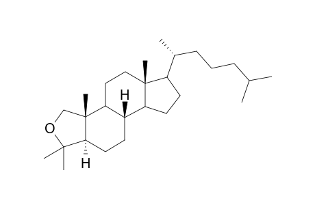 1H-Cyclopenta[5,6]naphtho[1,2-c]furan, A-nor-2-oxacholestane deriv.