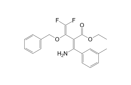 Ethyl 4,4-Difluoro-3-benzyloxy-2-[amino(3-methylphenyl)methylene]-3-butenoate