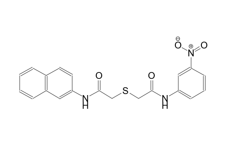 N-(naphthalen-2-yl)-2-((2-((3-nitrophenyl)amino)-2-oxoethyl)thio)acetamide