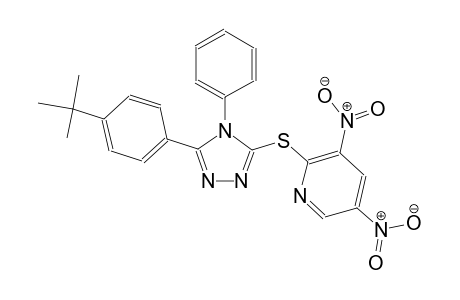 pyridine, 2-[[5-[4-(1,1-dimethylethyl)phenyl]-4-phenyl-4H-1,2,4-triazol-3-yl]thio]-3,5-dinitro-