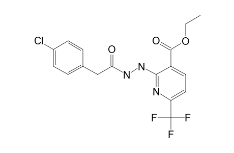 2-(4-CHLORO-BENZYL)-CARBONYL-HYDRAZINO-3-ETHOXY-CARBONYL-6-TRIFLUOROMETHYL-PYRIDINE