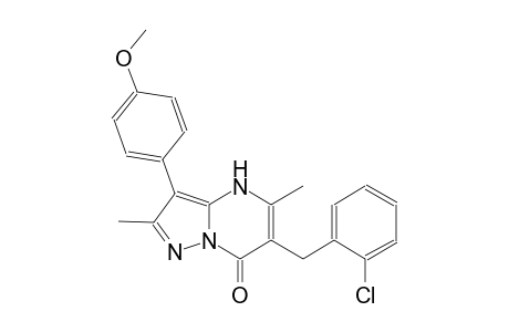 pyrazolo[1,5-a]pyrimidin-7(4H)-one, 6-[(2-chlorophenyl)methyl]-3-(4-methoxyphenyl)-2,5-dimethyl-