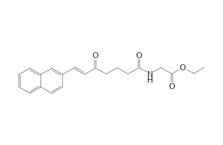 ((E)-7-Naphthalen-2-yl-5-oxo-hept-6-enoylamino)-acetic acid ethyl ester
