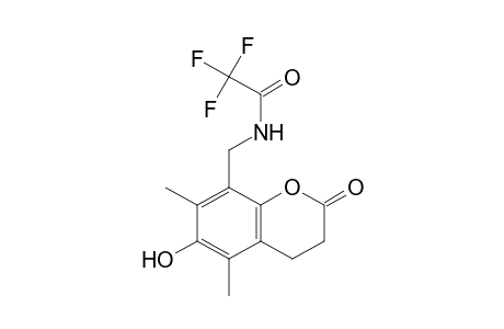 Acetamide, N-[(3,4-dihydro-6-hydroxy-5,7-dimethyl-2-oxo-2H-1-benzopyran-8-yl)methyl]-2,2,2-trifluoro-