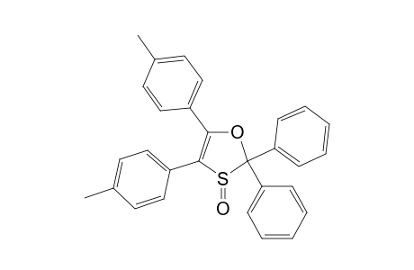 1,3-Oxathiole, 4,5-bis(4-methylphenyl)-2,2-diphenyl-, 3-oxide