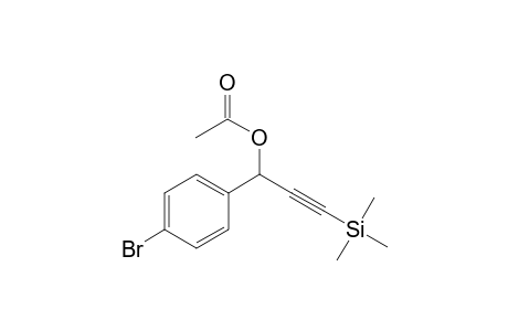 1-(4-Bromophenyl)-3-(trimethylsilyl)prop-2-ynyl acetate