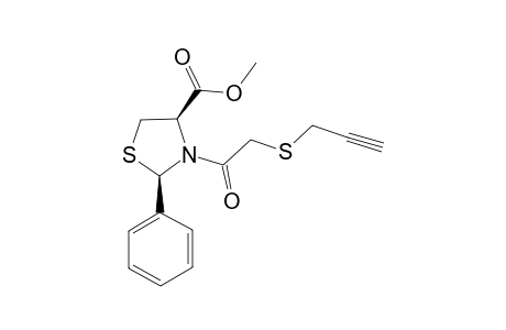 Methyl (2R,4R)-2-phenyl-3-(pro-2-ynylthioacetyl)thiazolidene-4-carboxylate