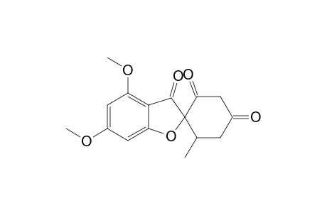 Spiro[benzofuran-2(3H),1'-cyclohexane]-2',3,4'-trione, 4,6-dimethoxy-6'-methyl-