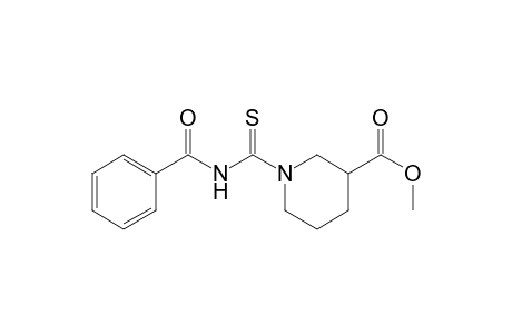 3-Piperidinecarboxylic acid, 1-[(benzoylamino)thioxomethyl]-, methyl ester