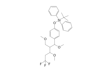1-[(t-Butyl)diphenylsilyloxy]methyl}-4-[4',4',4'-trifluoro-1',3'-dimethoxy-2-(methoxymethyl)butyl]benzene