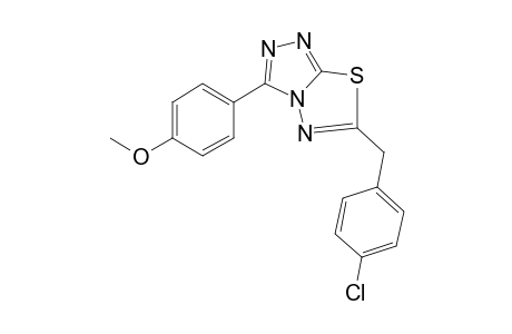 6-[(4-chlorophenyl)methyl]-3-(4-methoxyphenyl)-[1,2,4]triazolo[3,4-b][1,3,4]thiadiazole