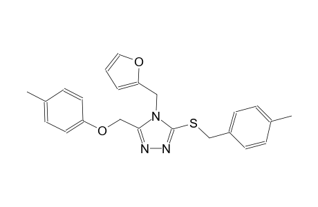 4-(2-furylmethyl)-3-[(4-methylbenzyl)sulfanyl]-5-[(4-methylphenoxy)methyl]-4H-1,2,4-triazole